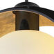 Pogo 1 Light Black Cord Pendant Ceiling Light
