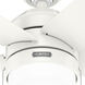 Bardot 52 inch Fresh White with Fresh White/Light Oak Blades Ceiling Fan
