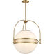 Thornhill 3 Light 20 inch Warm Brass Pendant Ceiling Light