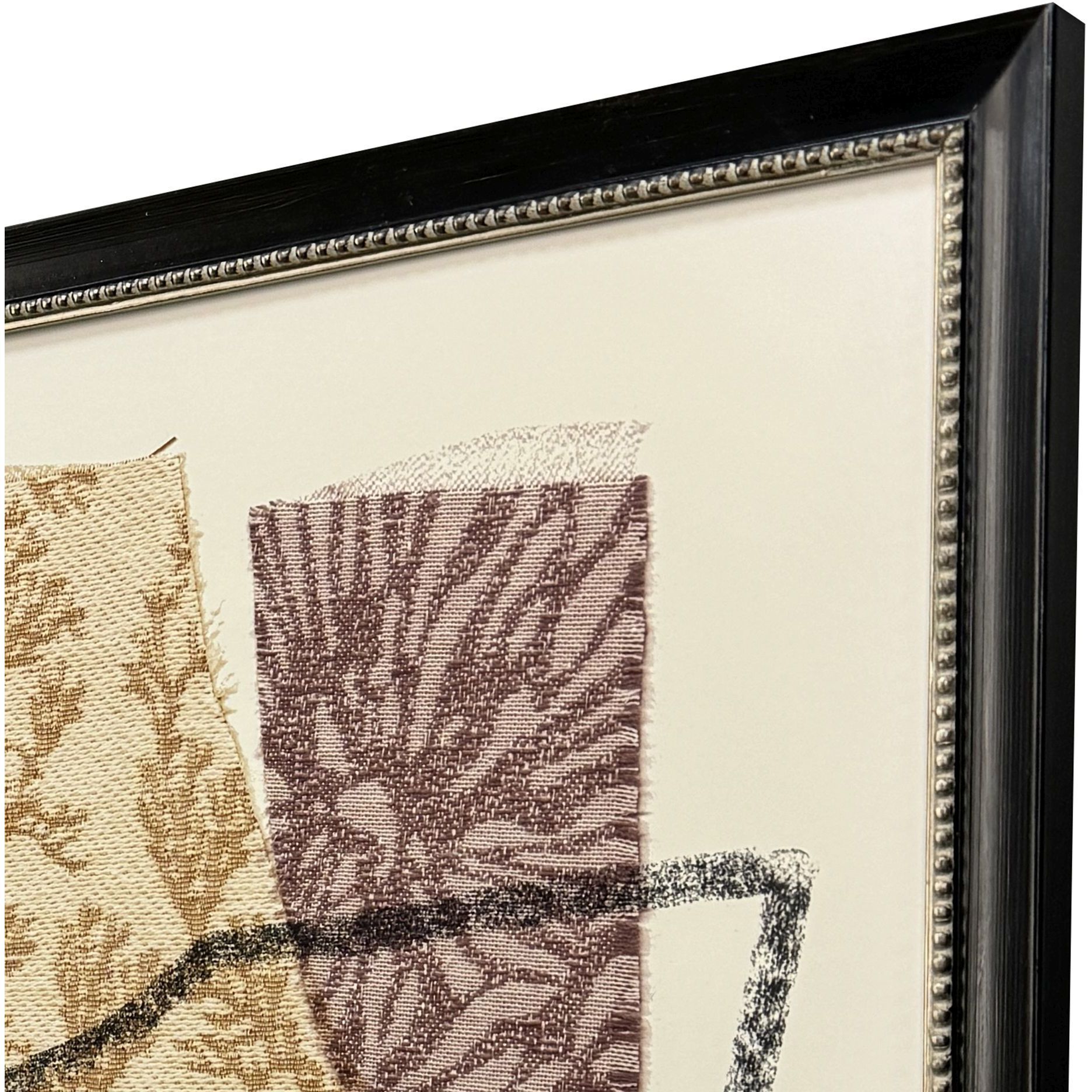 Bold Blends Multi and Black and Brown and Orange Framed Art