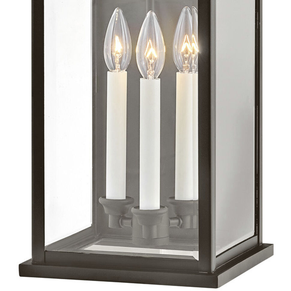 Estate Series Weymouth Outdoor Wall Mount Lantern in Oil Rubbed Bronze, Large