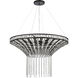 Fantania 8 Light 36 inch Matte Black Chandelier Ceiling Light
