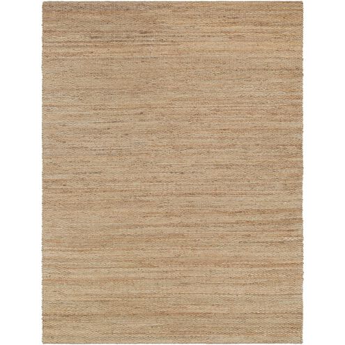 Grasshopper 132 X 96 inch Neutral and Orange Area Rug, Jute