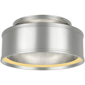 Chapman & Myers Connery LED 14 inch Polished Nickel Flush Mount Ceiling Light