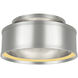Chapman & Myers Connery Flush Mount Ceiling Light in Polished Nickel