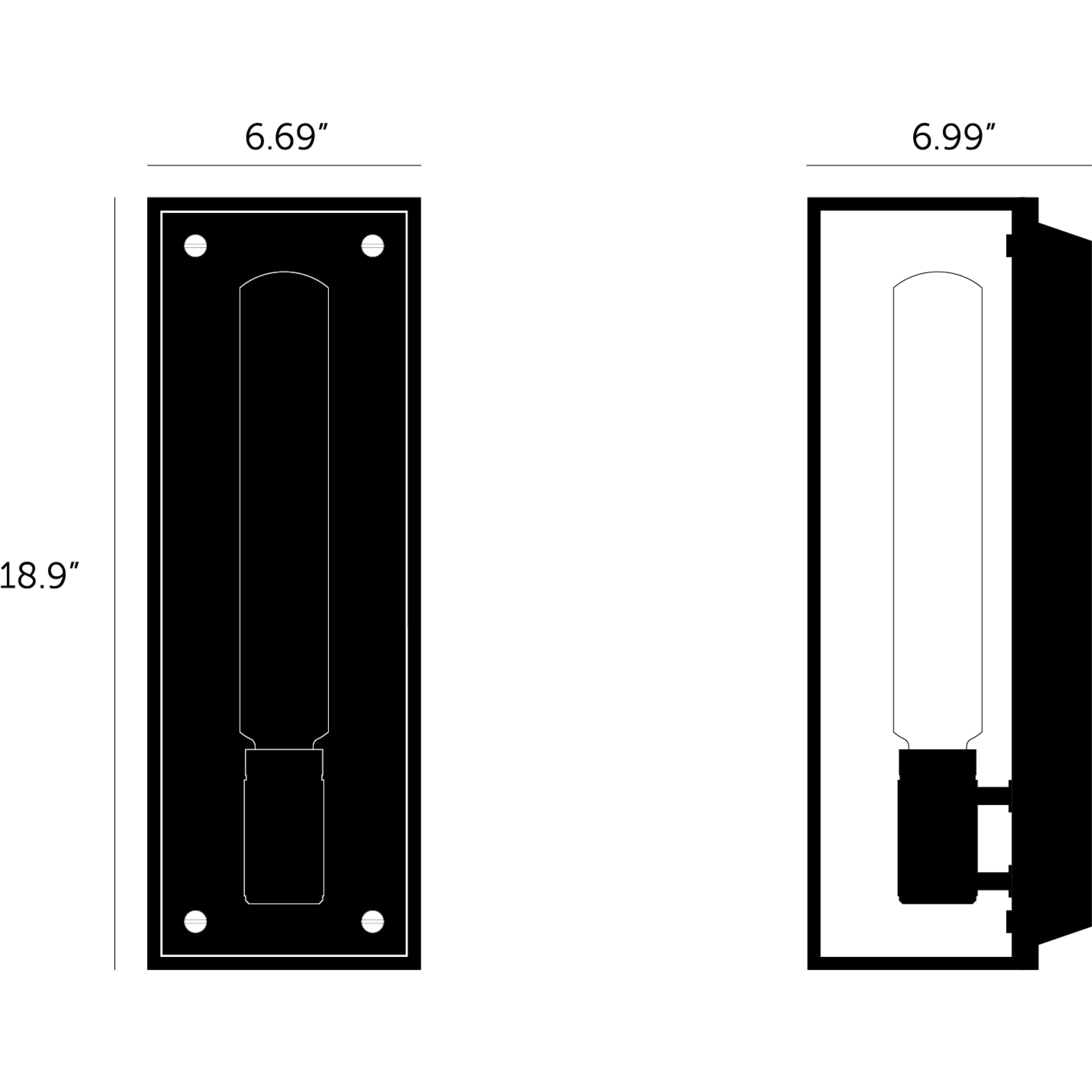 Caged Wall Light in White Marble