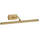 C&M by Chapman & Myers Lamont 8 watt 19.13 inch Burnished Brass Picture Light Wall Light