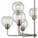 Astoria 9 Light 32 inch Brushed Nickel Chandelier Ceiling Light