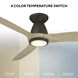 Skylark 54 inch Bronze White Oak with White Oak Blades Flush Mount Ceiling Fan