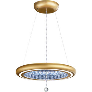 Infinite Aura LED 23 inch Glimmer Gold Pendant Ceiling Light