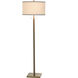 Dann Foley - Shagreen 63 inch 60.00 watt Tan and Brushed Bras Floor Lamp Portable Light