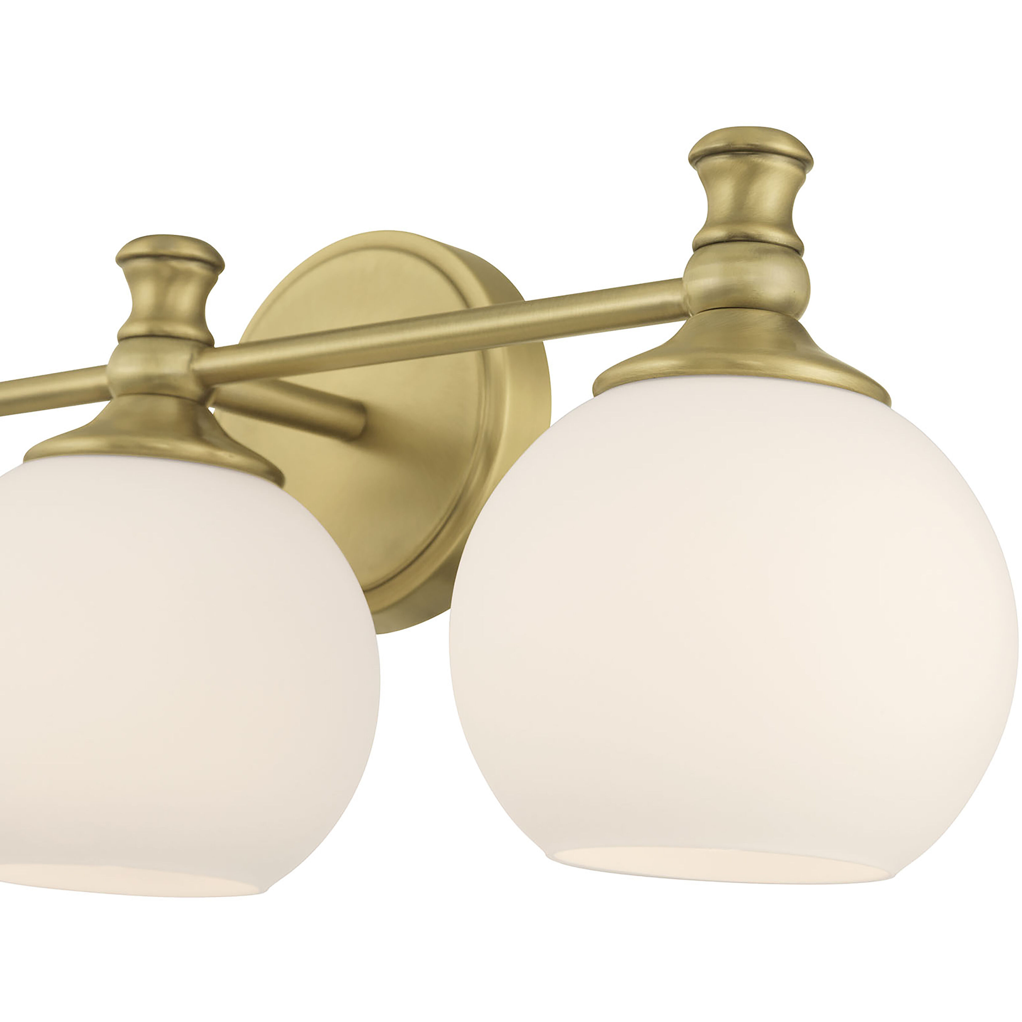 Orlisse 3 Light 23.5 inch Vintage Brass Bathroom Vanity Light Wall Light