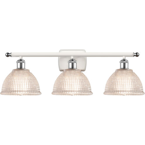 Ballston Arietta LED 26 inch White and Polished Chrome Bath Vanity Light Wall Light, Ballston