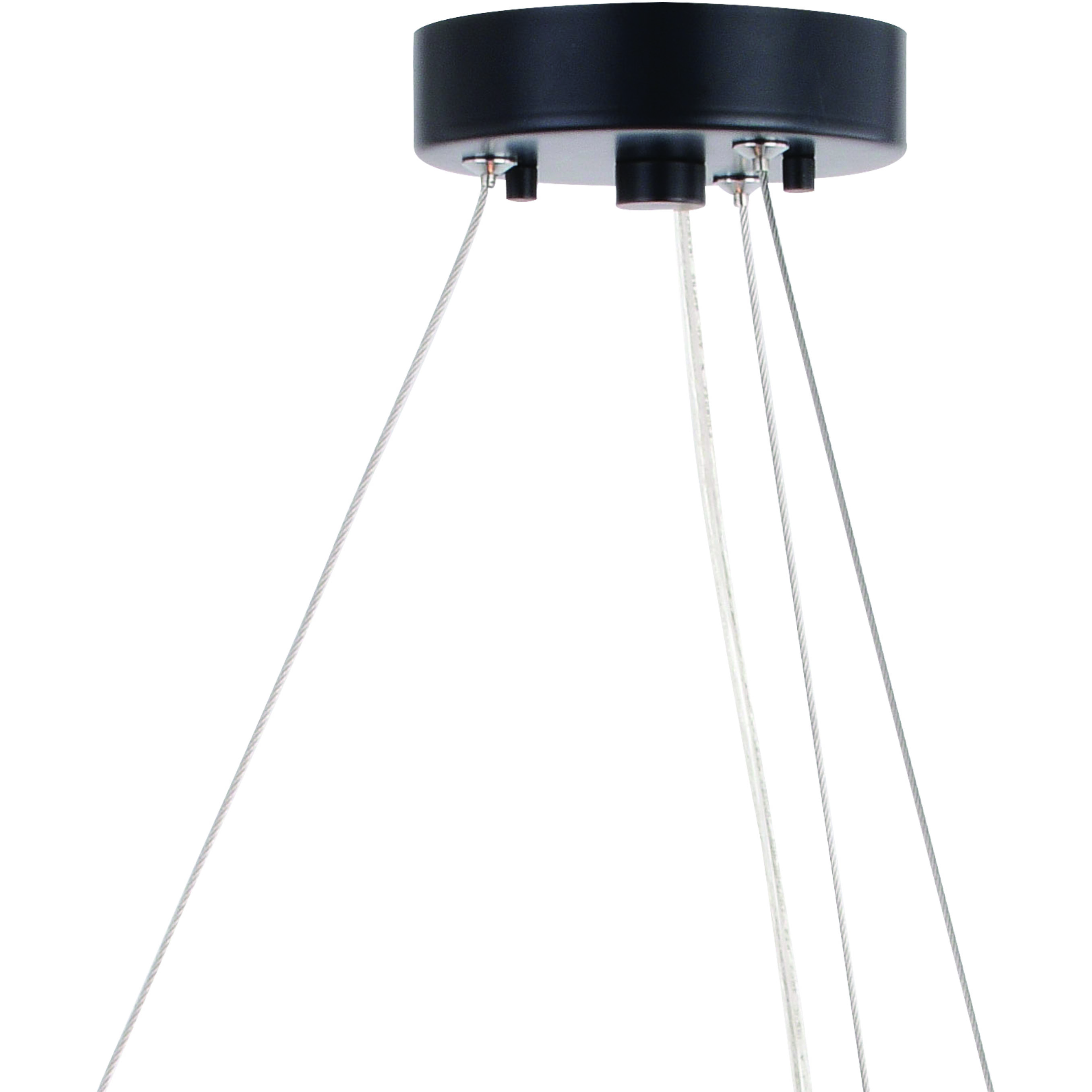 Wells LED 28 inch Matte Black Chandelier Ceiling Light