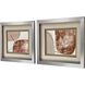 Shining Taupe Brown and Rust and Gray Framed Art, Propac