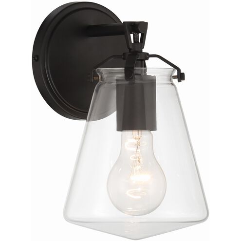 Voss 1 Light 5.75 inch Matte Black Sconce Wall Light