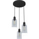 Lochemeade 3 Light 15 inch Natural Iron Cluster Pendant Ceiling Light