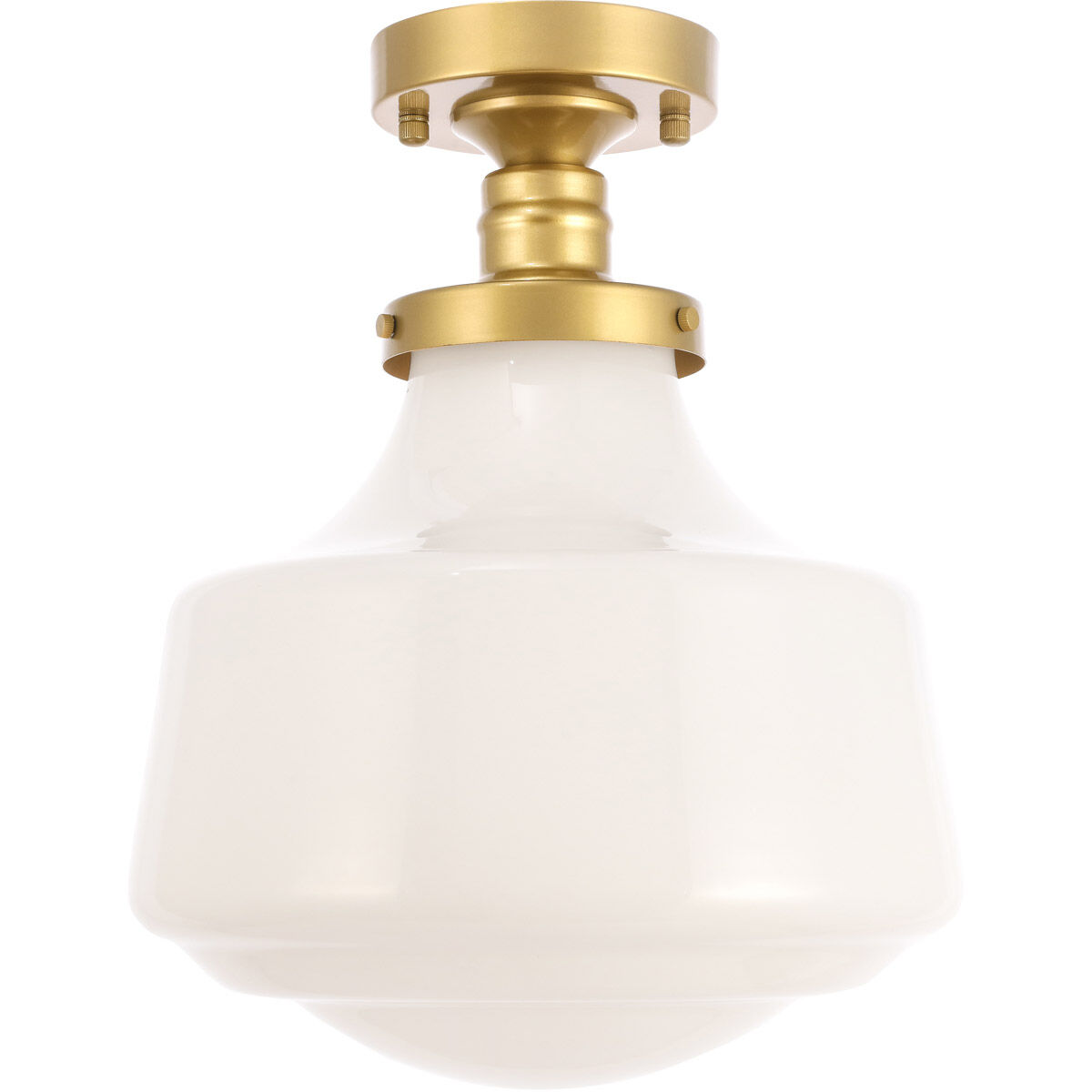 Lyle 1 Light 11 inch Brass Flush Mount Ceiling Light
