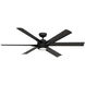 Melia 65 inch Matte Black Outdoor Ceiling Fan