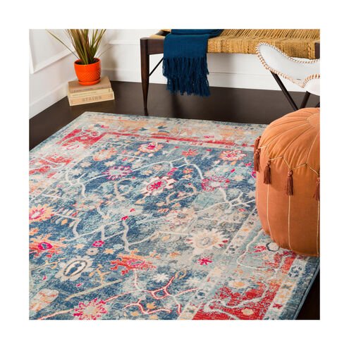 Bohemian 35 X 24 inch Navy/Charcoal/Bright Red/Saffron/Wheat Rugs, Rectangle