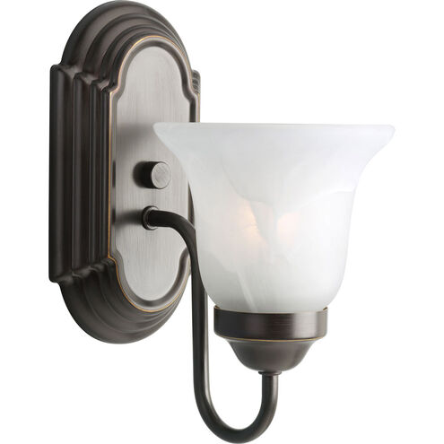 Builder Bath 1 Light 5 inch Antique Bronze Bath Vanity Wall Light in Bulbs Not Included