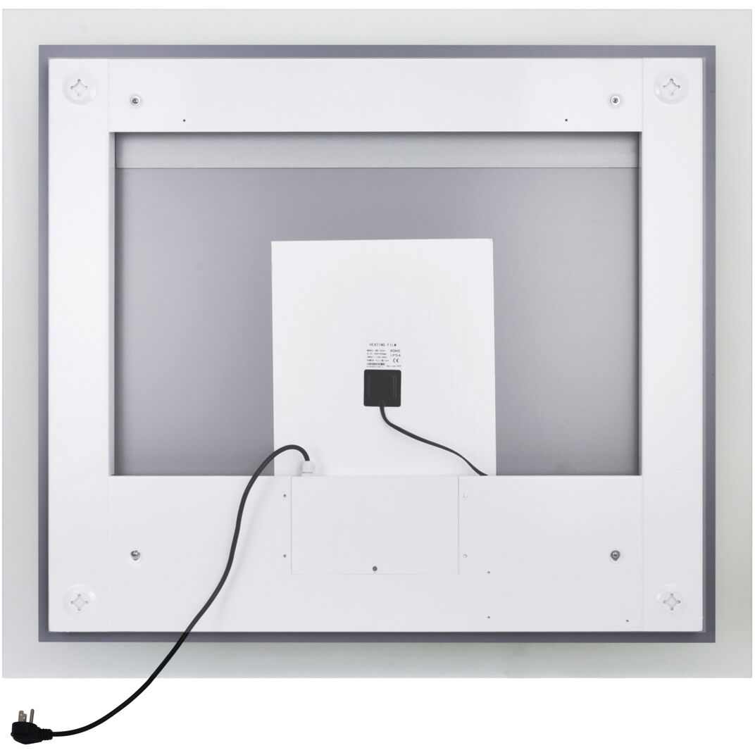 Abigail 40 X 36 inch Matte White Mirror, Rectangle