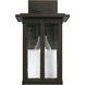 Barrett 1 Light 12 inch Oiled Bronze Outdoor Wall Lantern