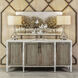 Wilder 72 X 19 inch Weathered Tuscan with Aged White Credenza, 4 Door