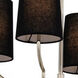 Sophia 4 Light 22 inch Polished Nickel Chandelier Ceiling Light in Black