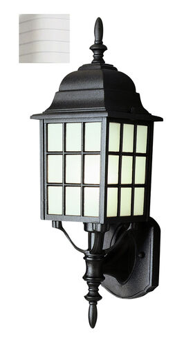 City Mission 1 Light 20 inch White Outdoor Wall Lantern