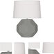 Small Franklin 16.38 inch 60 watt Matte Smoky Taupe Accent Lamp Portable Light
