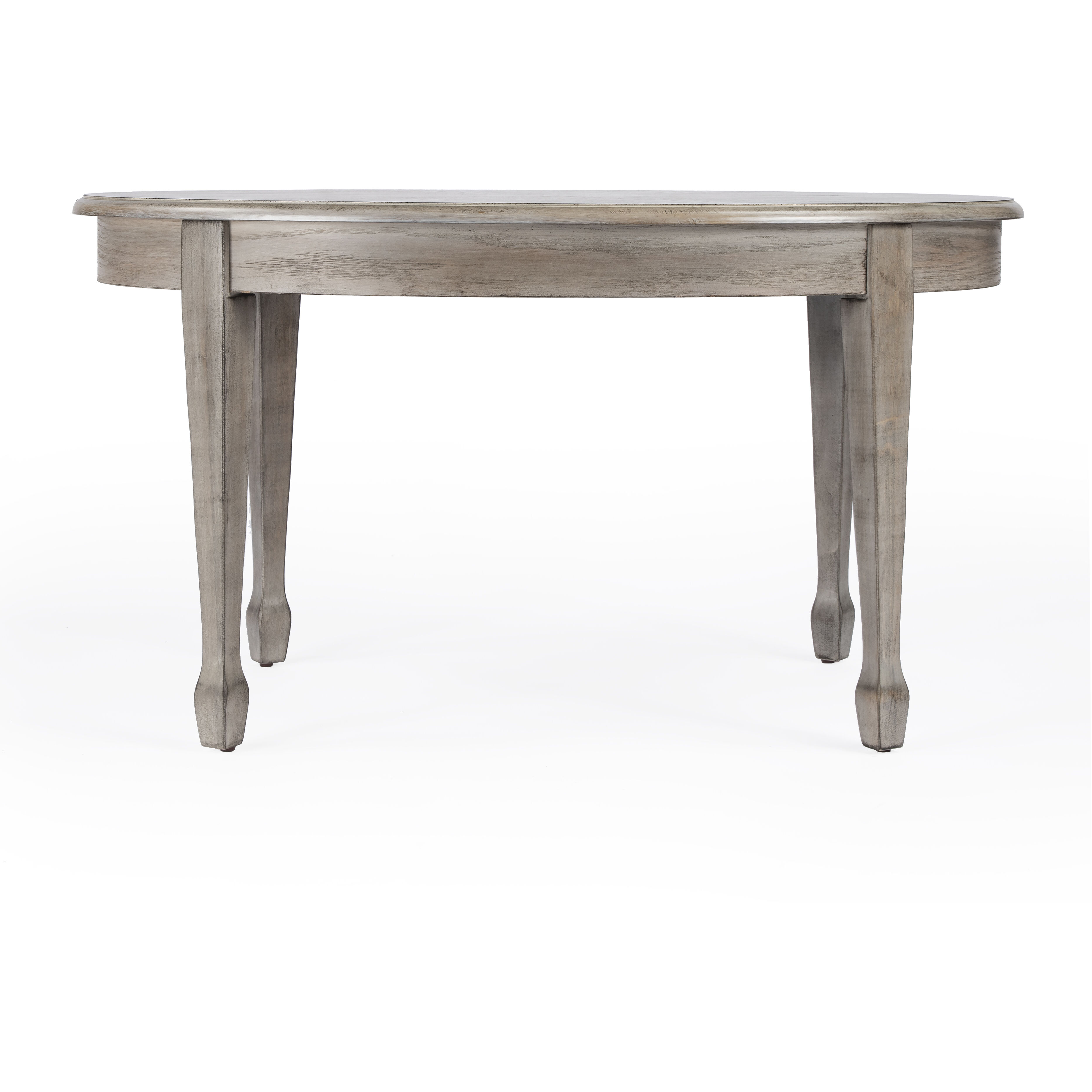 Clayton Oval Wood Coffee Table in Natural Wood