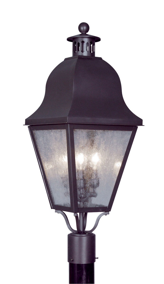 Amwell 3 Light 28 inch Bronze Outdoor Post Top Lantern