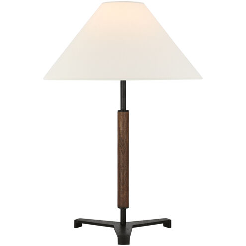 Ray Booth Amaya 20 inch 6.50 watt Weathered Iron and Dark Walnut Table Lamp Portable Light