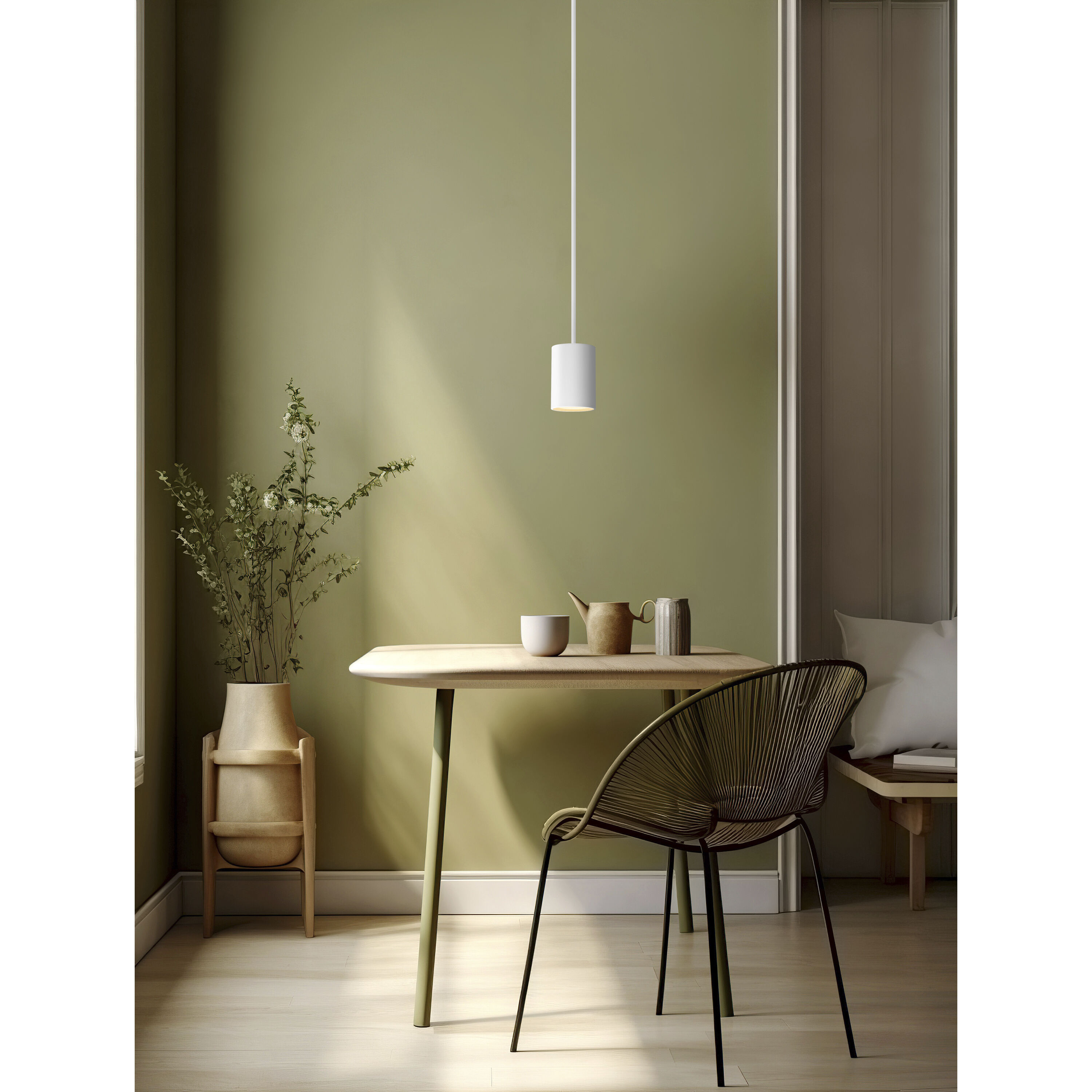 Pilson LED 4.5 inch Matte White Pendant Ceiling Light
