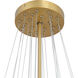 Langford 5 Light 25 inch Legacy Brass Pendant Ceiling Light