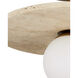 Apricity 1 Light 16 inch Antique Brass Semi-Flush Mount Ceiling Light