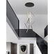 Canada LED 32 inch Satin Black Chandelier Ceiling Light