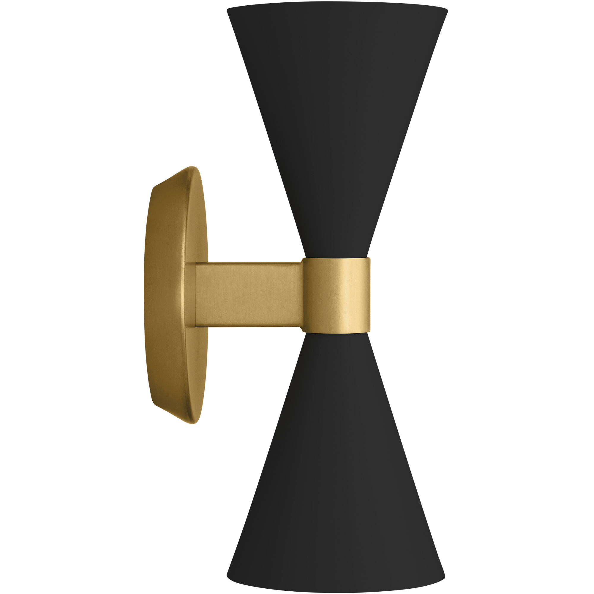 AERIN Albertine 2 Light 5 inch Midnight Black Bath Vanity Wall Sconce Wall Light