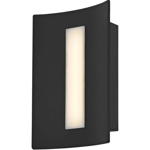 Arc LED 9 inch Matte Black Outdoor Wall Sconce
