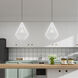 Geometric 1 Light 12 inch White Mini Pendant Ceiling Light