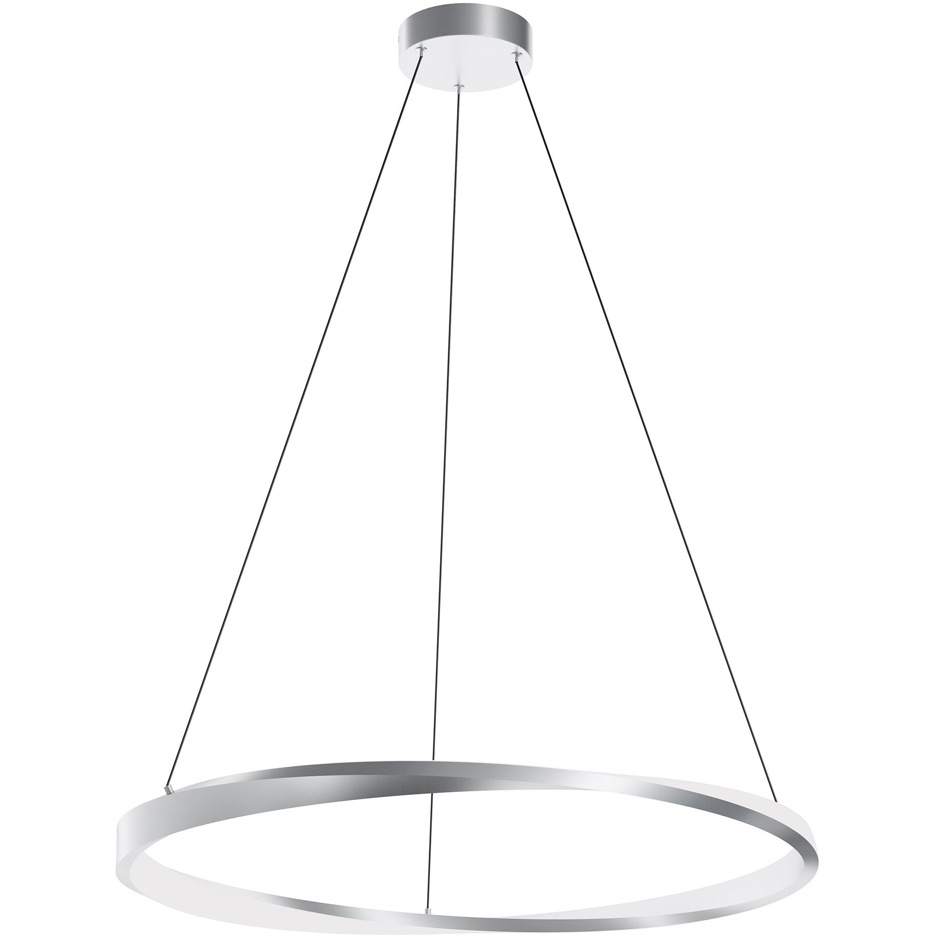 Oberon LED 1.4 inch Satin Nickel Pendant Ceiling Light