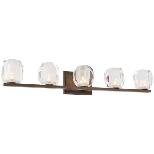 Regent LED 32 inch Vintage Bronze Bath Vanity Wall Light