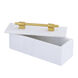 Barr 12 X 4.5 inch White with Gold Box