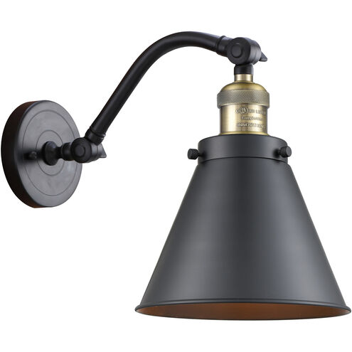 Franklin Restoration Appalachian 1 Light 8 inch Black Antique Brass Sconce Wall Light