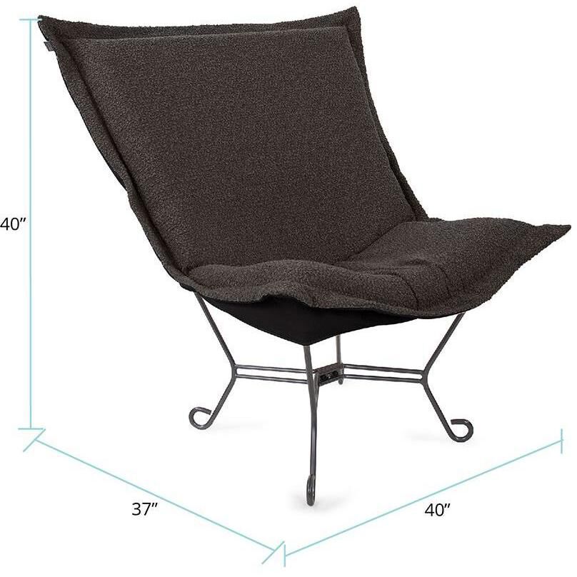Barbet Charcoal Chair