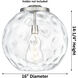 Ballston Athens Water Glass 3 Light 15.75 inch Brushed Satin Nickel Statement Pendant Ceiling Light in Incandescent