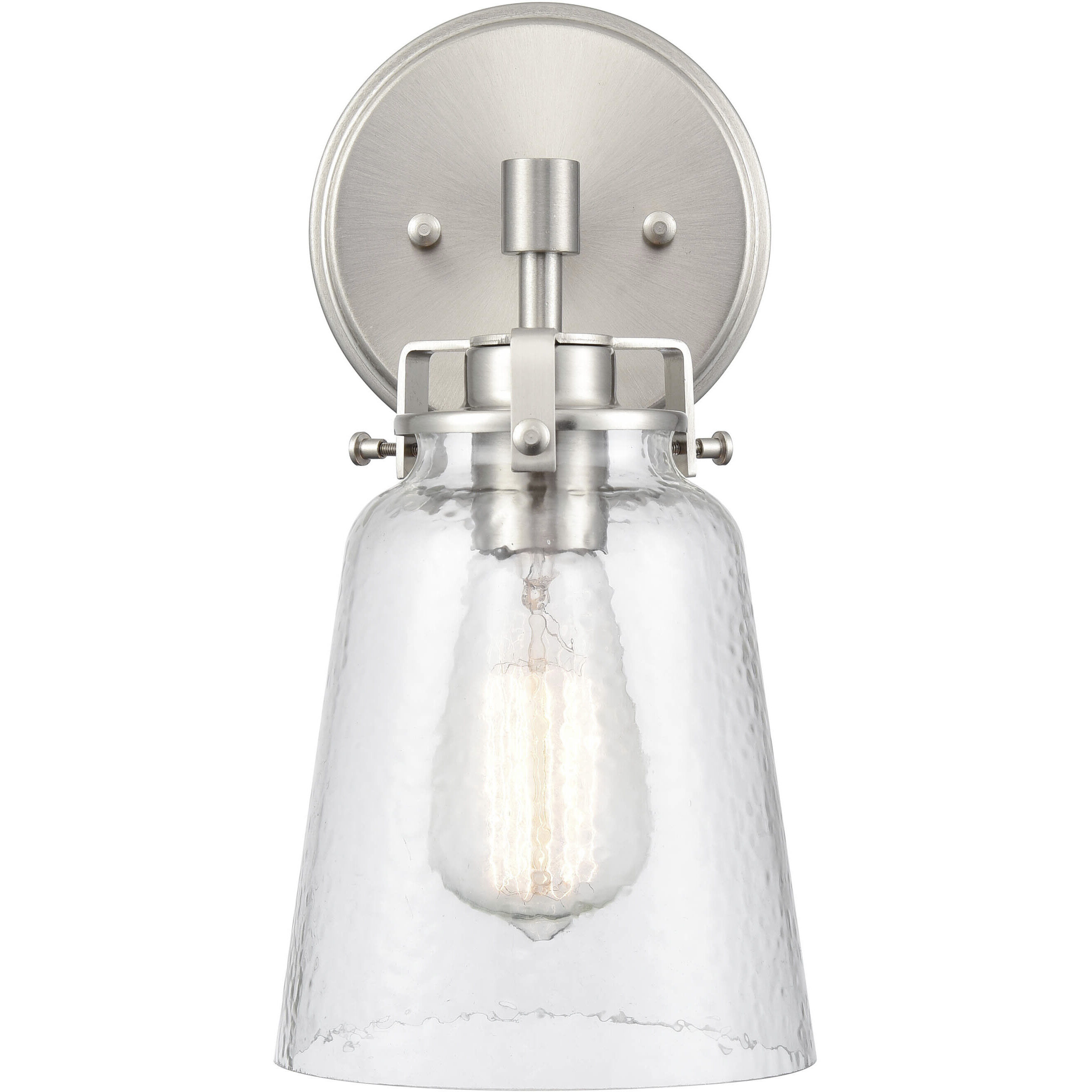 Amberose Indoor Wall Sconce Wall Light in Brushed Nickel