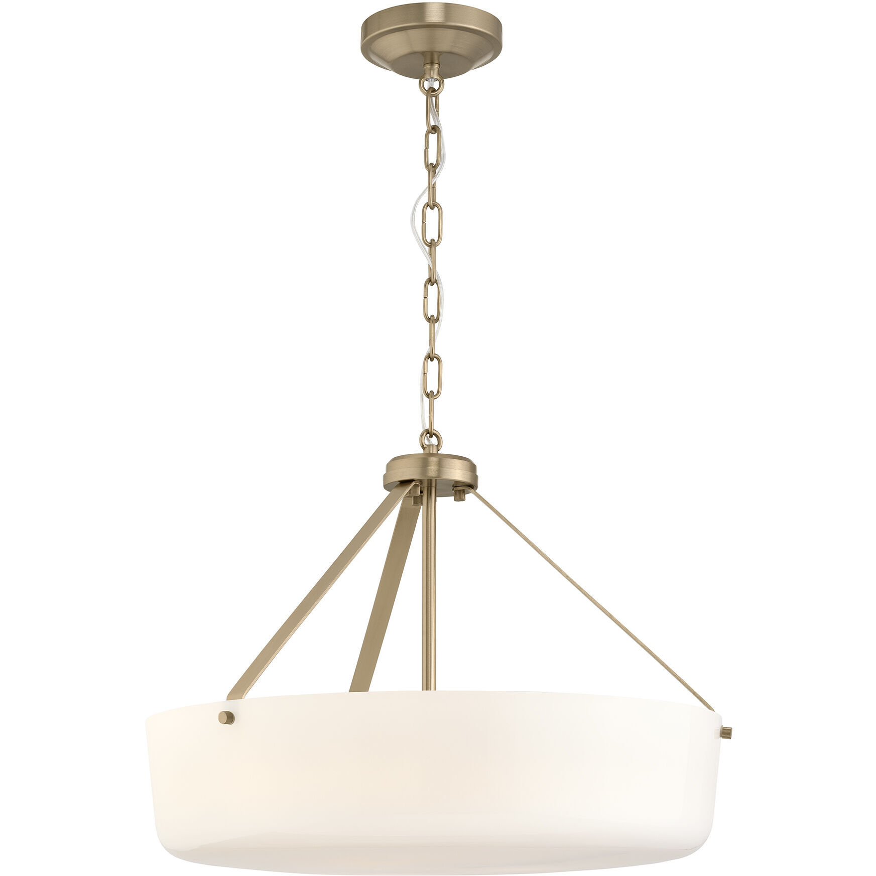 Lieon 3 Light 21 inch Champagne Bronze Convertible Pendant Ceiling Light