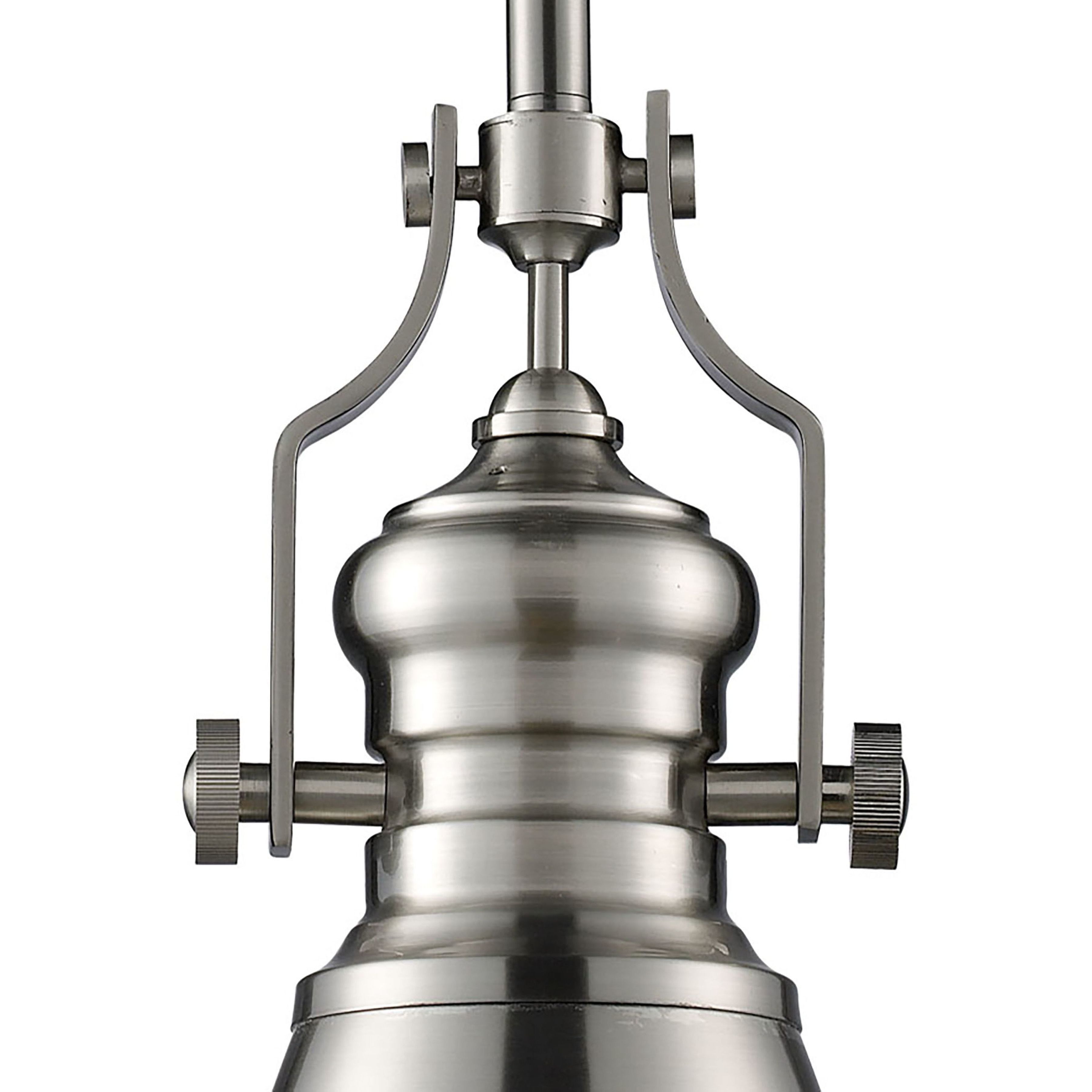 Chadwick 1 Light 7.5 inch Satin Nickel Mini Pendant Ceiling Light